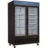 Congelador Vertical de 2 Puertas de Vidrio 110V / 60 Hz U-STAR GX-D1.2BM2F-HC