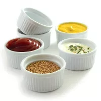 Ramekin de Porcelana de 3 Pulgadas, Color Blanco NORPRO 258D 2