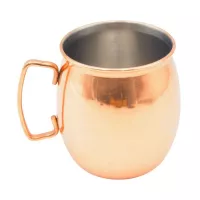 Jarra Moscow Mule Lisa de Cobre Plateada de 18 Onzas KING METAL MMSC18