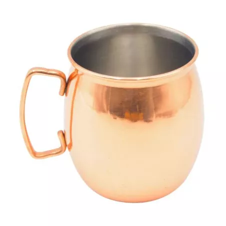 Jarra Moscow Mule Lisa de Cobre Plateada de 18 Onzas KING METAL MMSC18