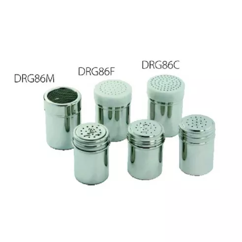 Salero Pimentero con Tapa de Hoyos Grueso de 8 Onzas KING METAL DRG86C