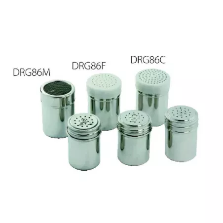 Salero Pimentero con Tapa de Hoyos Grueso de 8 Onzas KING METAL DRG86C