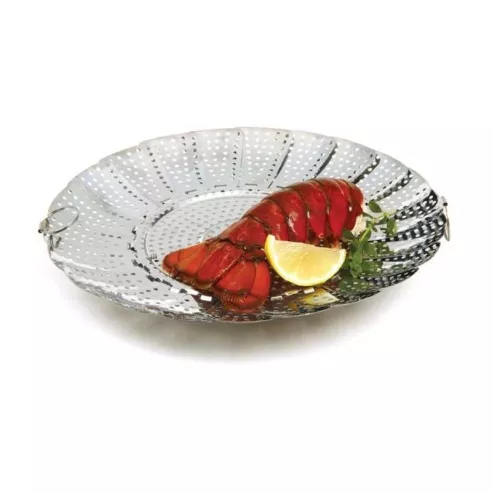 Canasta al Vapor Grande para Vegetales y Verduras de Acero Inoxidable NORPRO 177