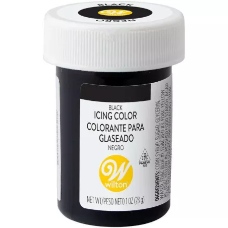 Colorante en Gel para Glaseado Color Negro, 1 Onza WILTON 610-981