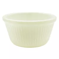 Ramekin Ranurado Color Blanco Hueso de 4 Onzas THUNDER ML532B1