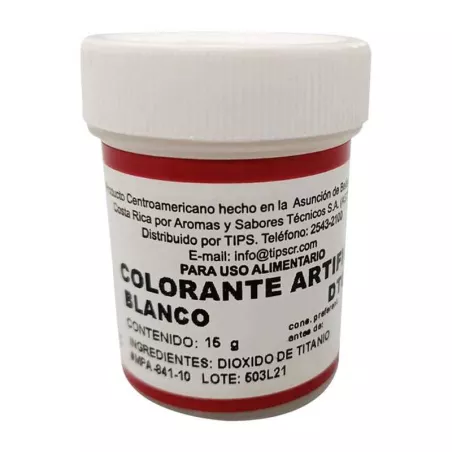 Colorante en Polvo Blanco de 15 Gramos ASTEK DT022
