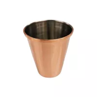 Vaso de Acero Inoxidable Revestimiento Cobre 2 oz. / 59 ml KING METAL SH2C