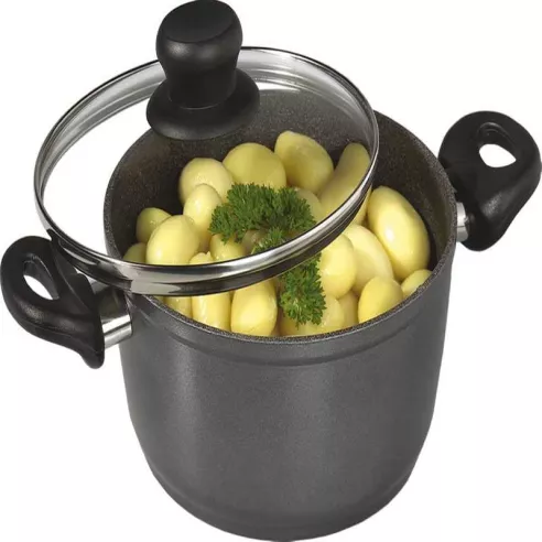 Olla de Aluminio Antiadherente de 18 Centimetros STONELINE 6741