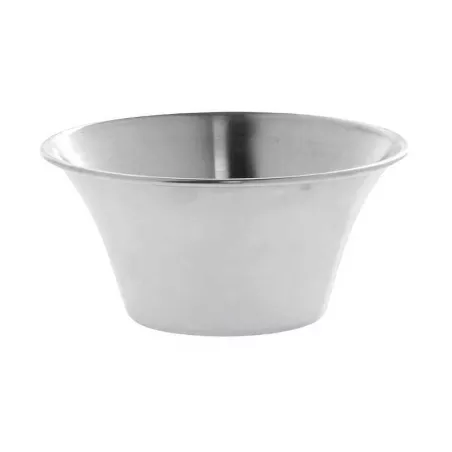 Salsera de Acero Inoxidable Fluted de 6 Onzas KING METAL SC60FL