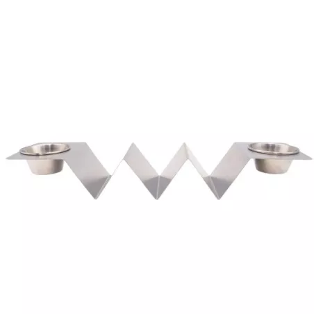 Rack para Taco de 3 Divisiones con Porta Ramekin de 2.5 Onzas KING METAL TRSSH3