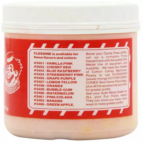 Saborizante para Algodon de Azucar  Sabor Chicle, 454 Gramos GOLD MEDAL 3459