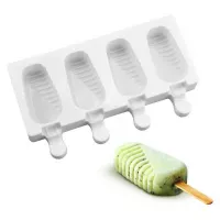 Molde de Silicon para Paletas Magnum Diseno de Triangulos de 4 Cavidades MASTER CHEF 0760054