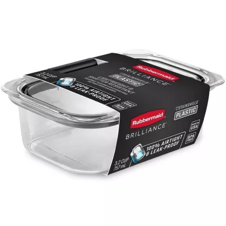 Contenedor Brilliance Rectangular de 3.2 Tazas RUBBERMAID 2183403